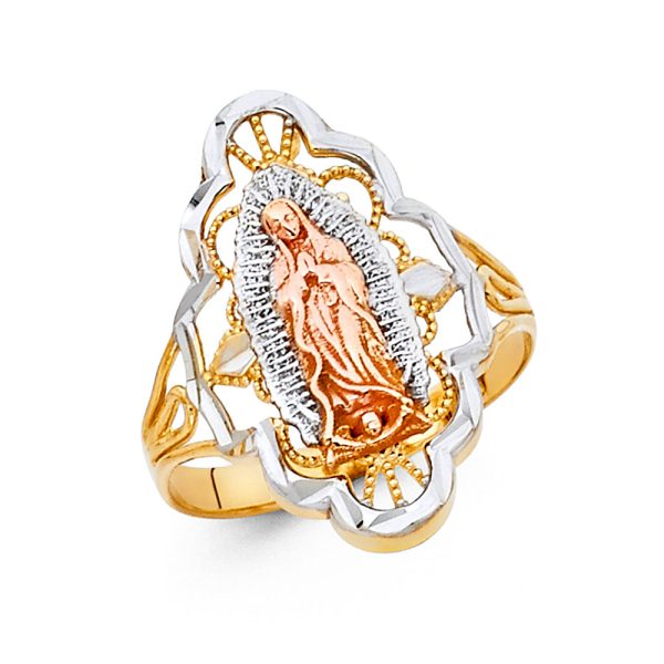 14K 3C Guadalupe Ring