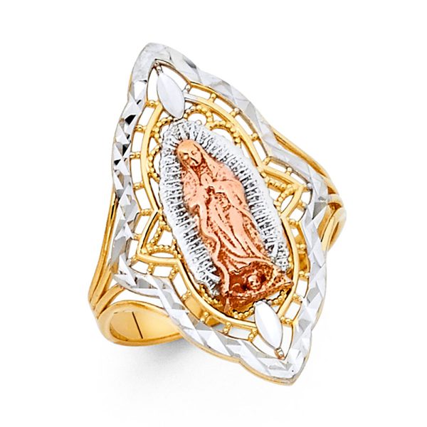 14K 3C Guadalupe Ring