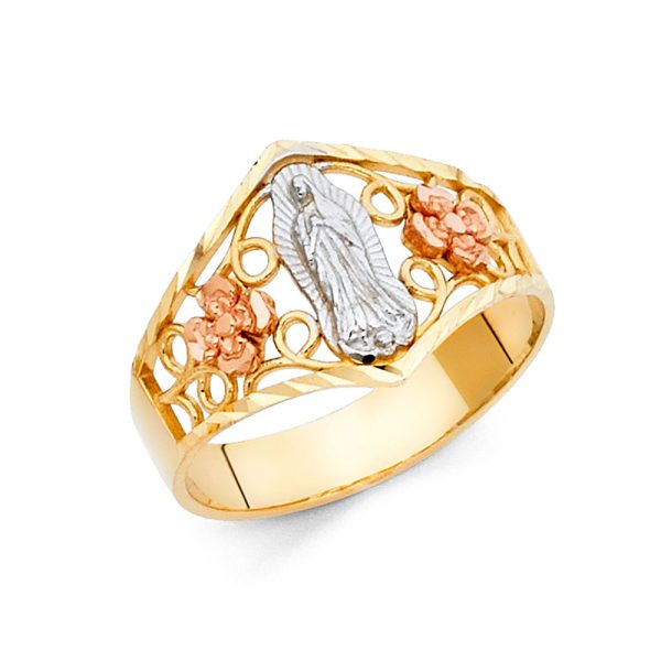 14K 3C Guadalupe Ring