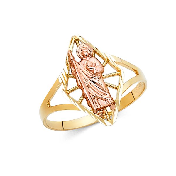 14K 3C Religious Ring