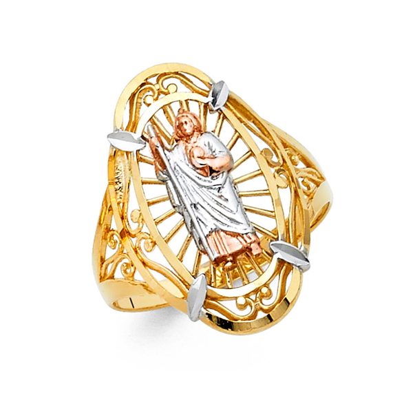 14K 3C Religious Ring