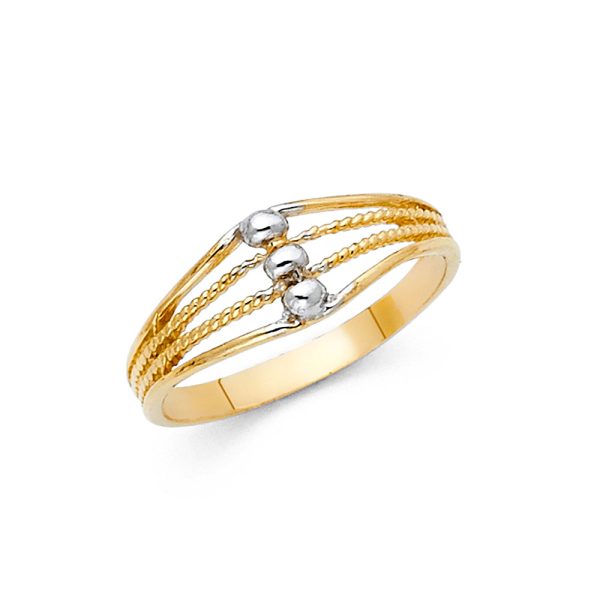 14K 2T Fancy Ring