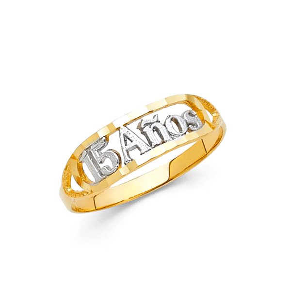 14K 2T 15 Years Ring