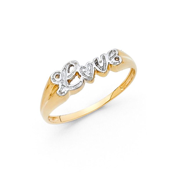 14K 2T Love Ring