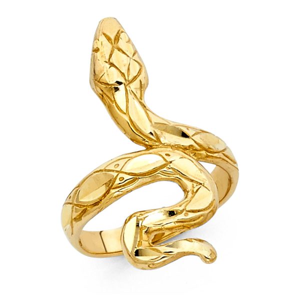 14KY Fancy Snake Ring