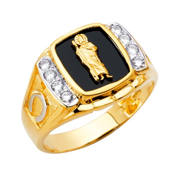 14KY Onyx St. Jude Men's Ring