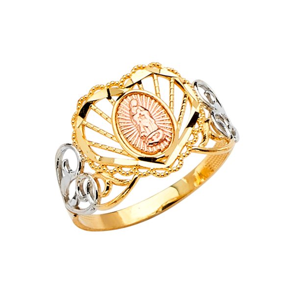 14K 3C Guadalupe Ring