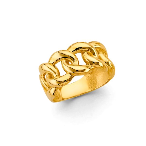 14KY Link Style Ring