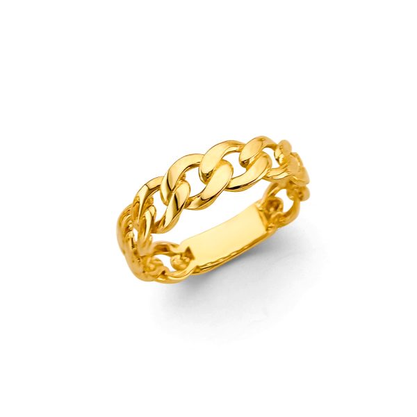 14KY Link Style Ring