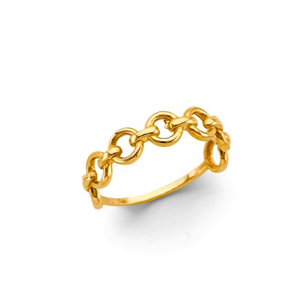 14KY Link Style Ring