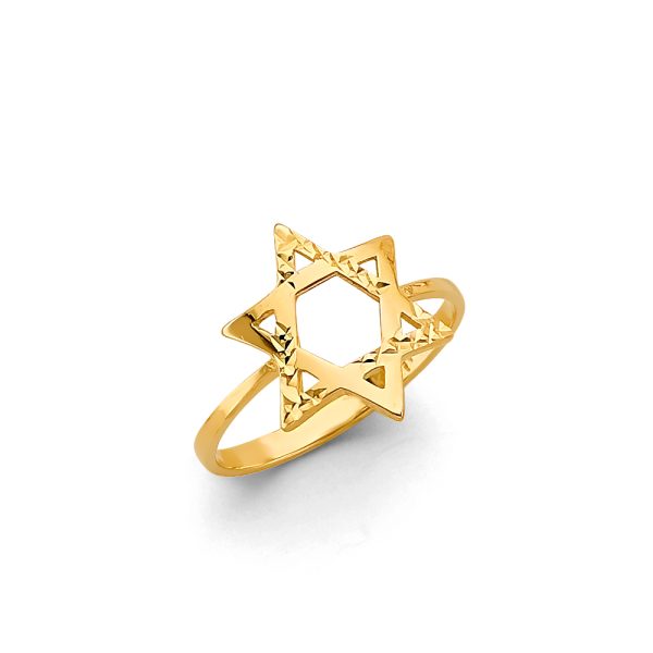 14KY Star of David Ring