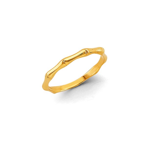 14KY Stackable Bamboo Ring