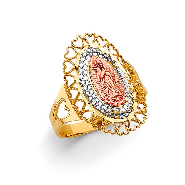 14K 3C Guadalupe Ring