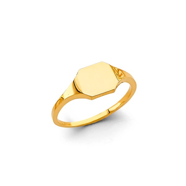 14KY Signet Ring