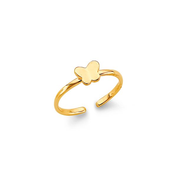 14KY Butterfly Toe Ring