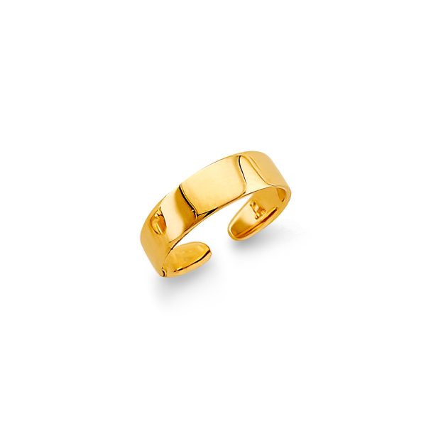 14KY Plain Toe Ring