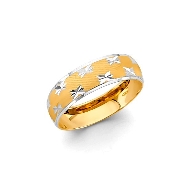 14K 2T Men's Wedding Band