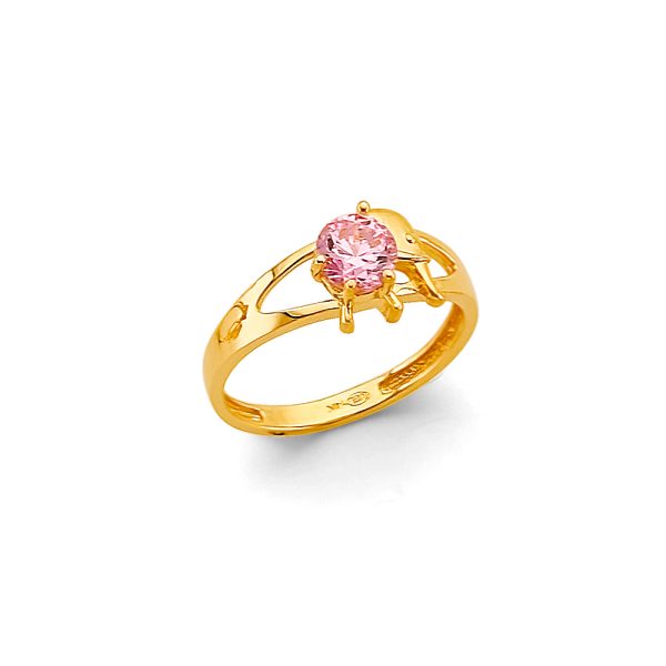 14KY Babies CZ Ring