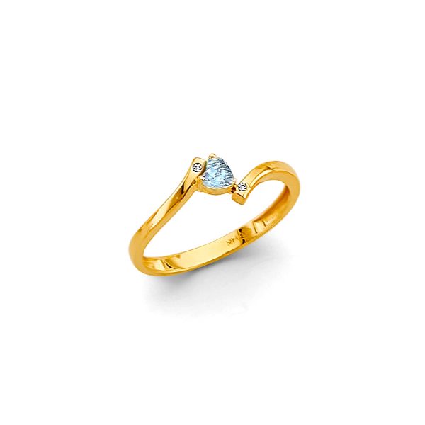 14KY Babies CZ Ring