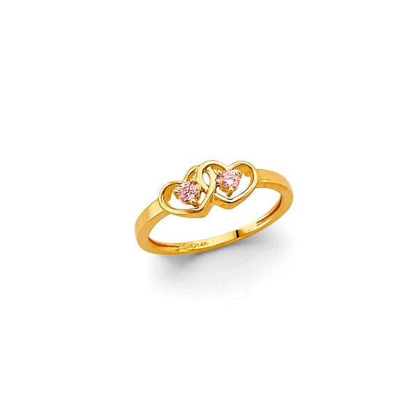14KY Babies CZ Ring
