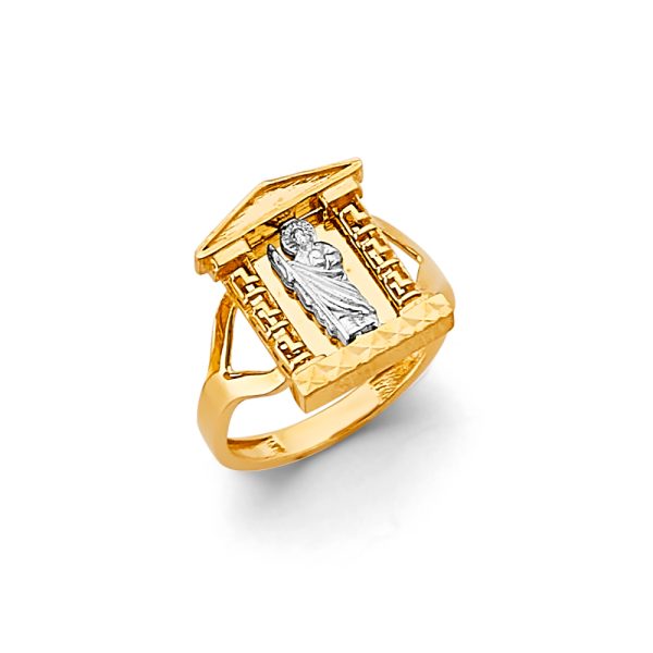 14K 2T St. Jude Ring