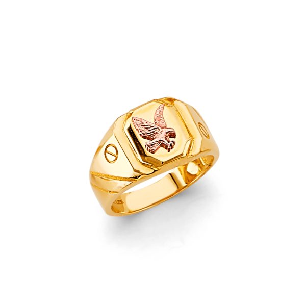 14K 2T Eagle Ring