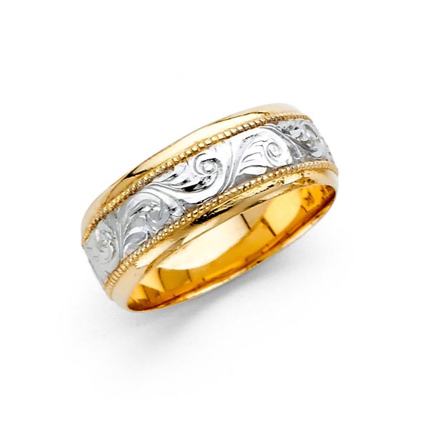 14K 2T 7mm Ladies Wedding Band