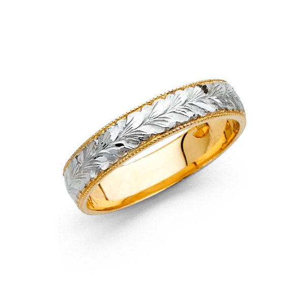 14K 2T 4mm Ladies Wedding Band