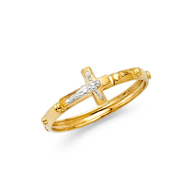 14K 2T Rosary Eternity Band