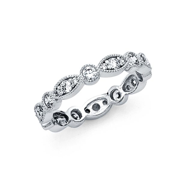 14KW CZ Eternity Band