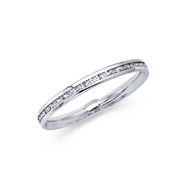 14KW CZ Eternity Band