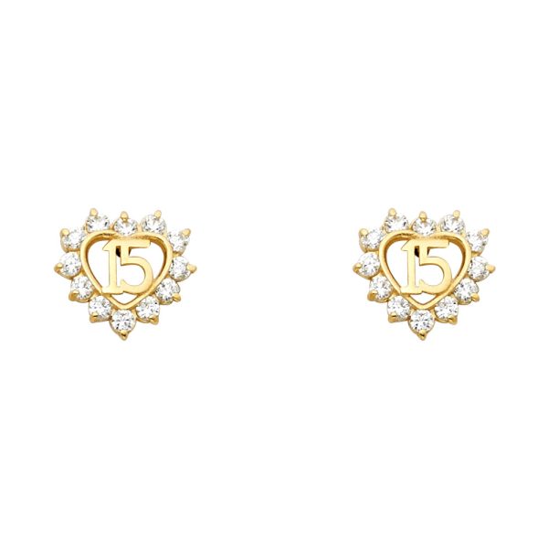 14KY Stud Earrings (ST309)