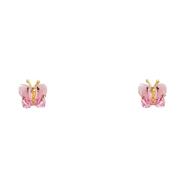 14KY Stud Earrings (ST497)