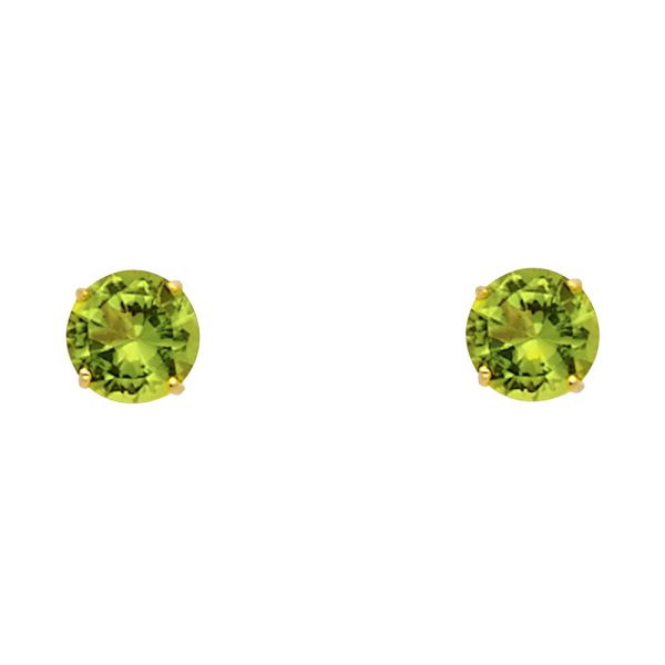 14KY Round 5mm Stud Earrings (ST521-08(AUG)