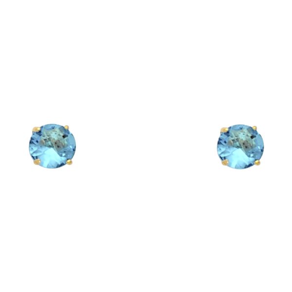 14KY Round 4mm Stud Earrings (ST522-12(DEC)