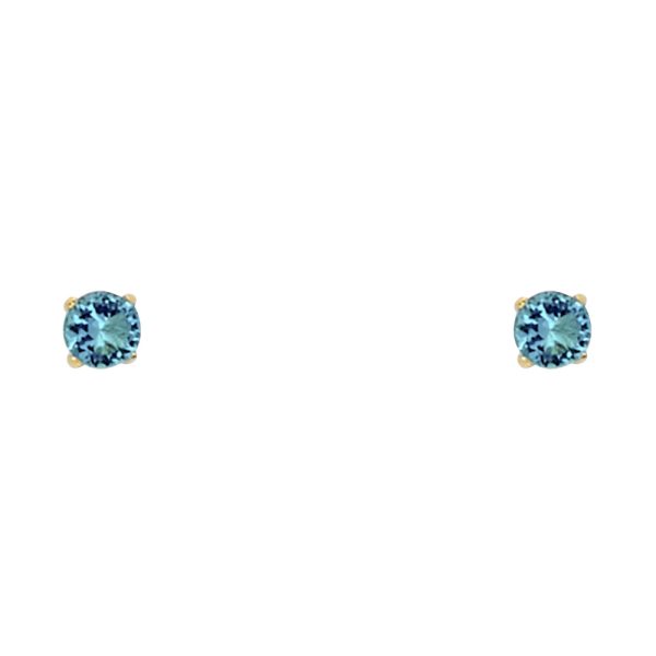 14KY Round 3mm Stud Earrings (ST523-12(DEC)