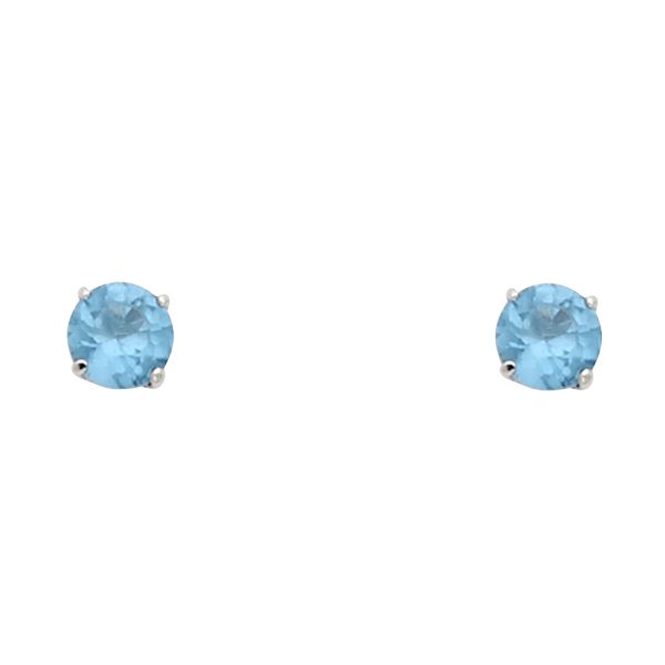 14KW Round 4mm Stud Earrings (ST525-03(MAR)