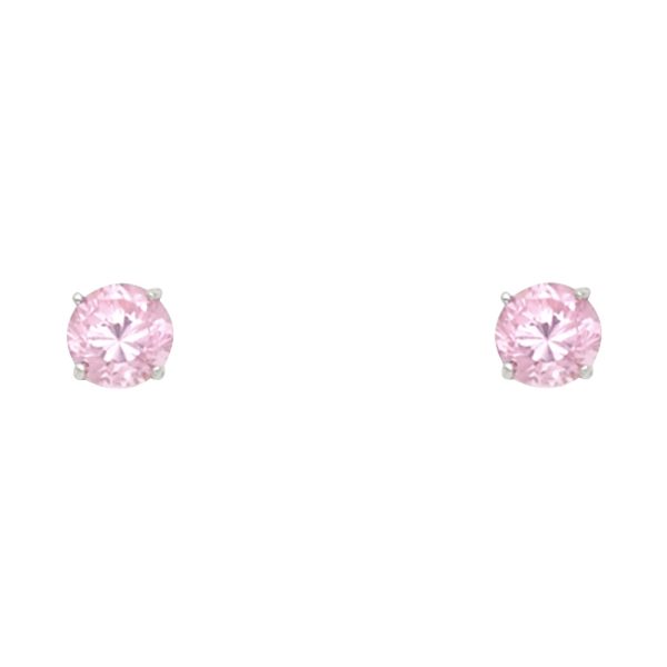 14KW Round 4mm Stud Earrings (ST525-10(OCT)