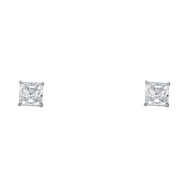 14KW Princess 5mm Stud Earrings (ST528)