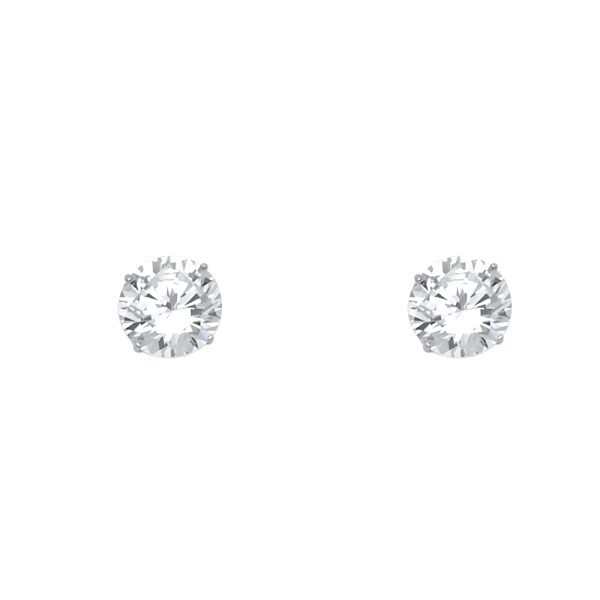 14KW Round 7mm Stud Earrings (ST531)