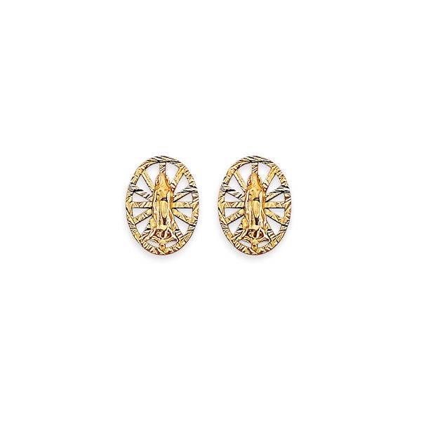 14KY Guadlupe Stud Earrings with Screw Back